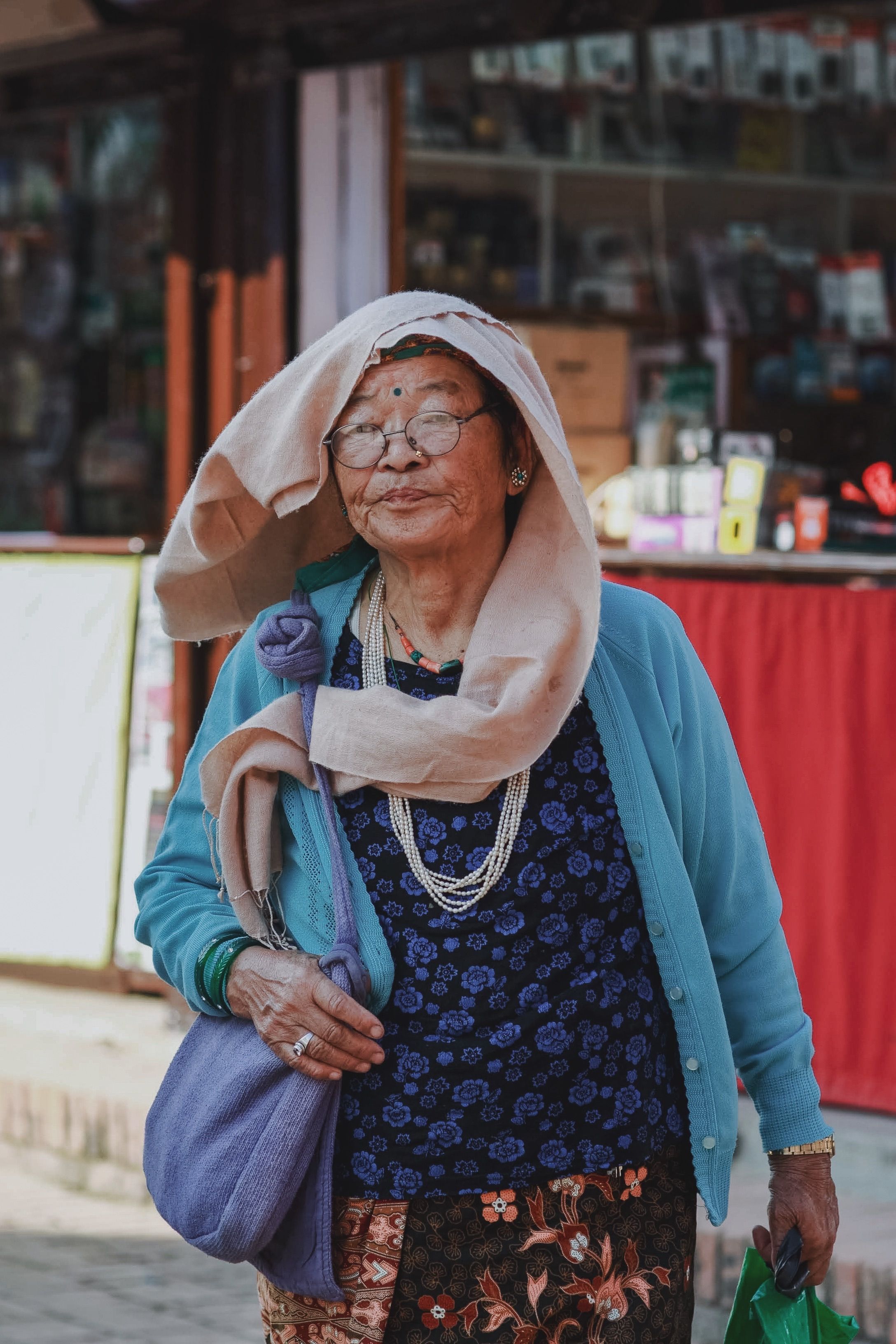 Elderly Woman Walking on Street · Free Stock Photo