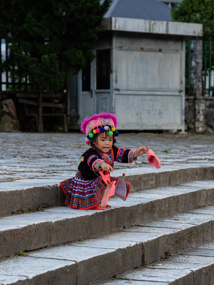 Child In Traditional Costume