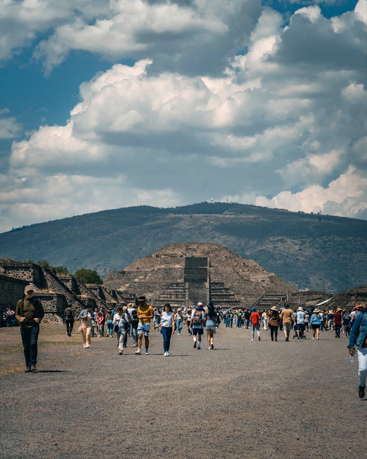 Avenue Of The Dead And Pyramid Of The Moon