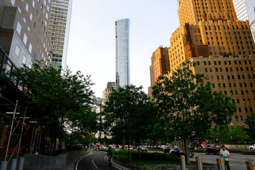 Skyscrapers in Downtown New York City, New York, United States