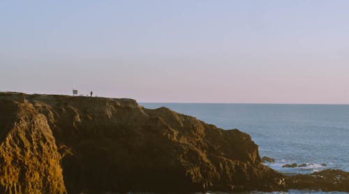 Eroded Rocks on Sea Shore