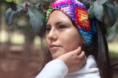 Woman Posing with Hairband