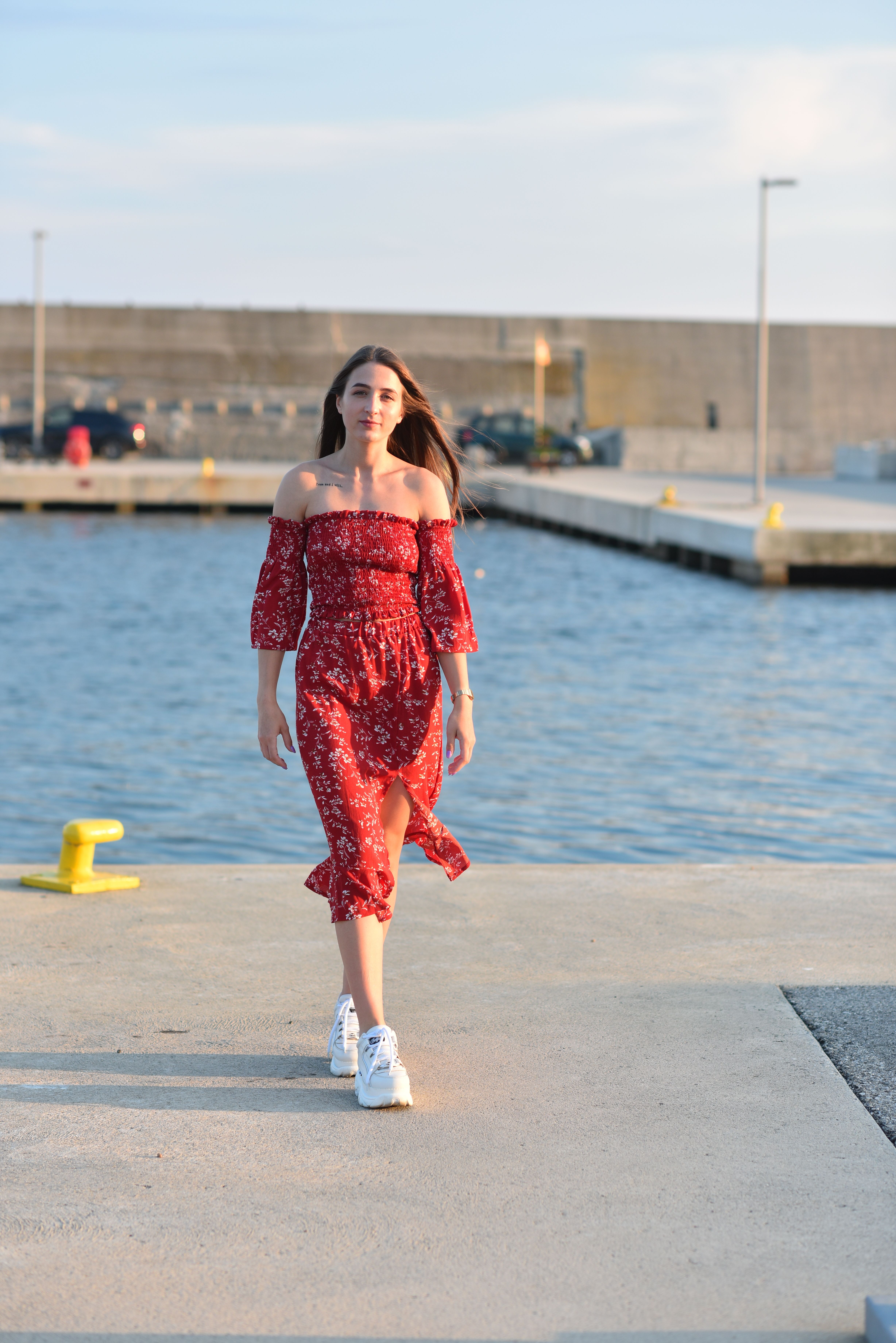 Vestido Floral Vermelho