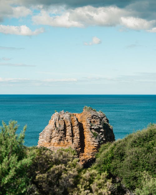A Rocky Cliff by the Sea