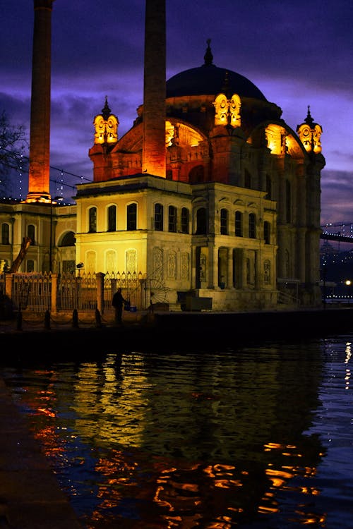 Ortakoy Mosque in Evening