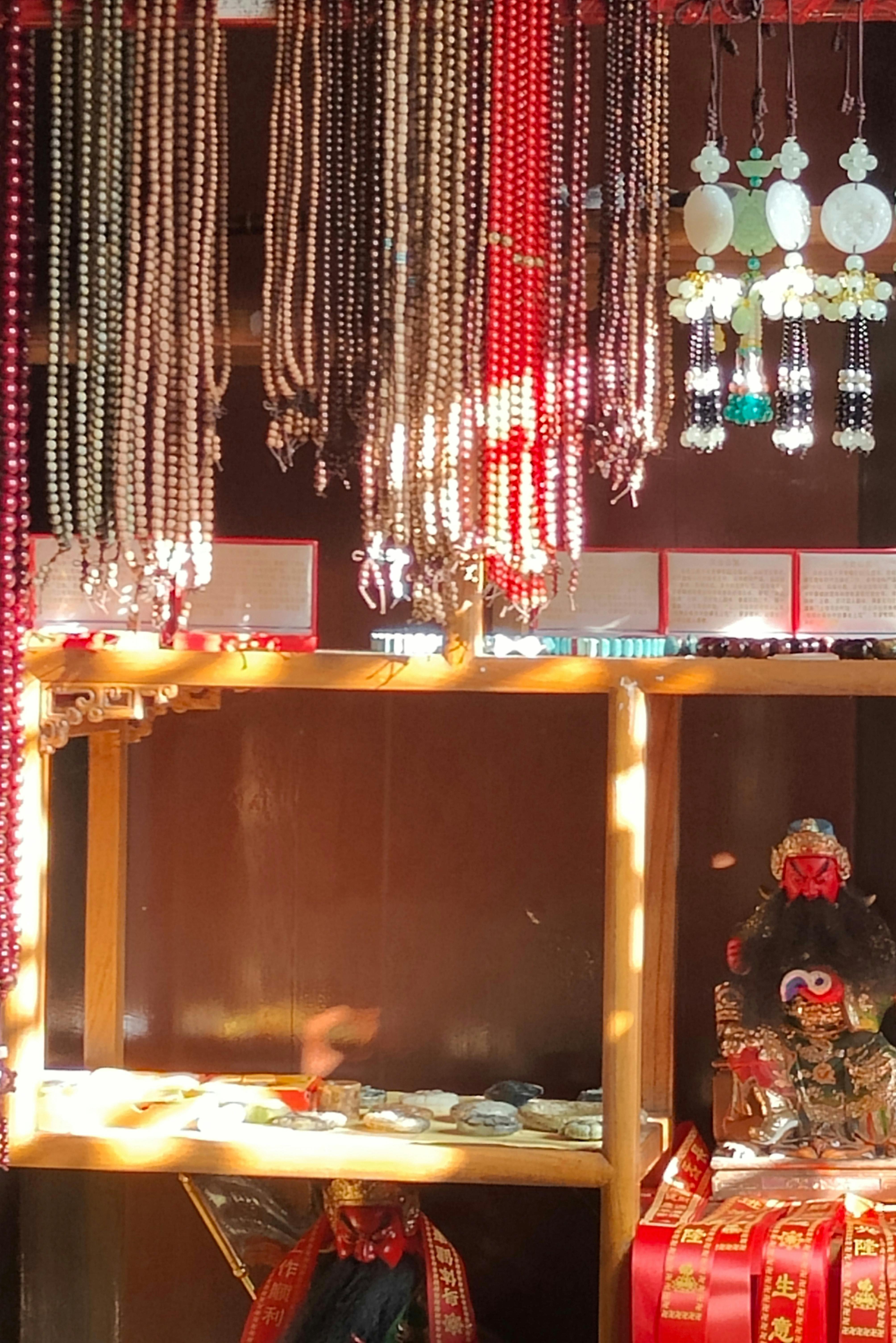 Close up of silver idol