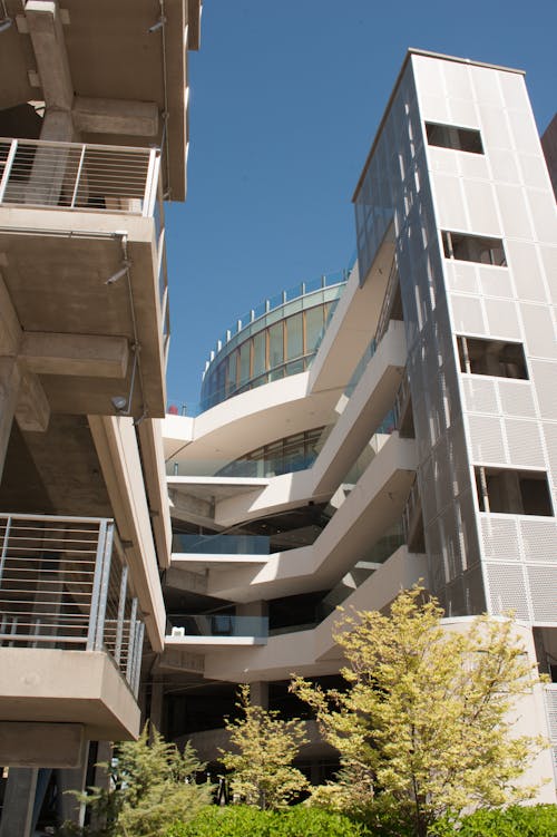 Contemporary Residential Building with Balconies