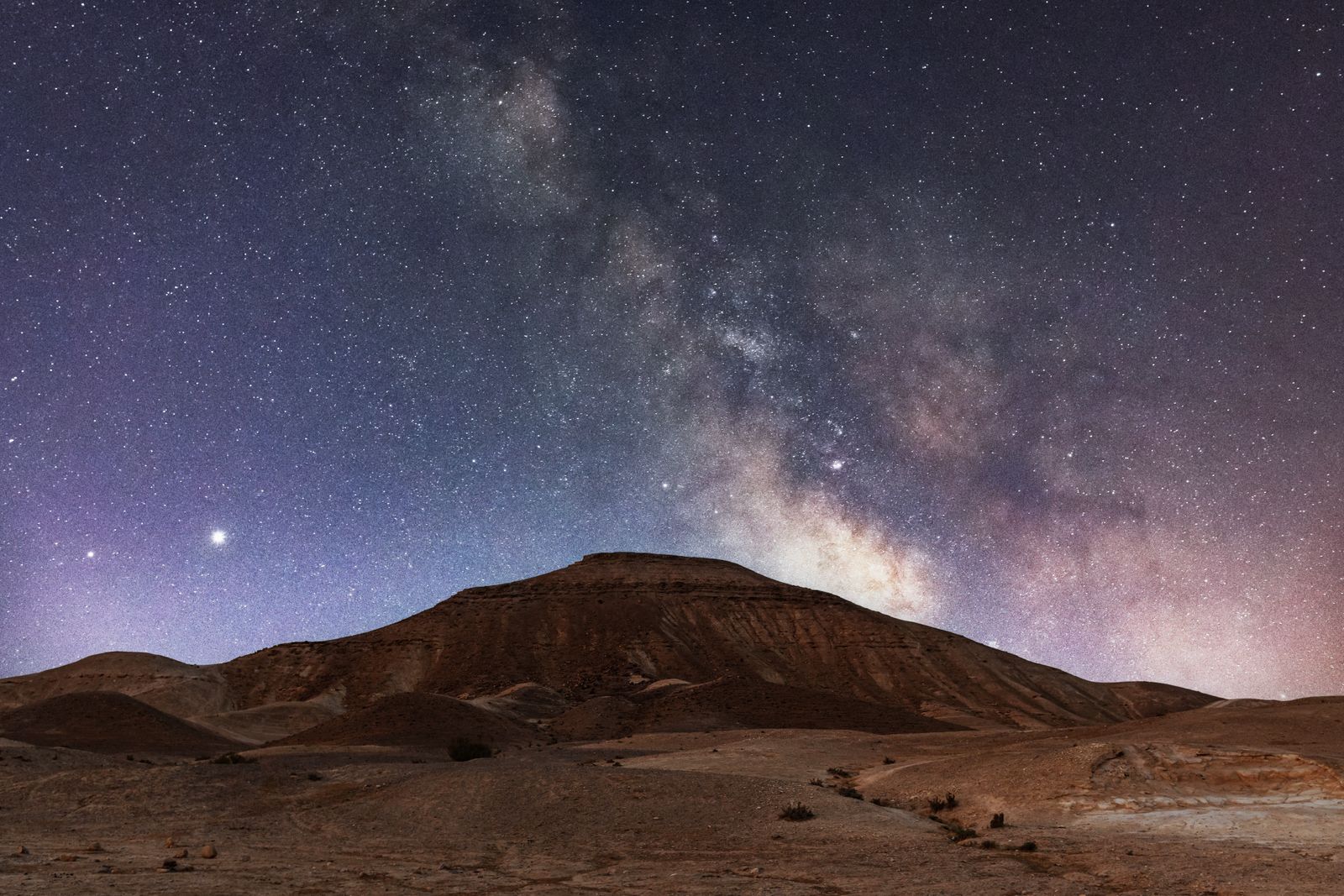 Starry Night Sky over the Desert · Free Stock Photo