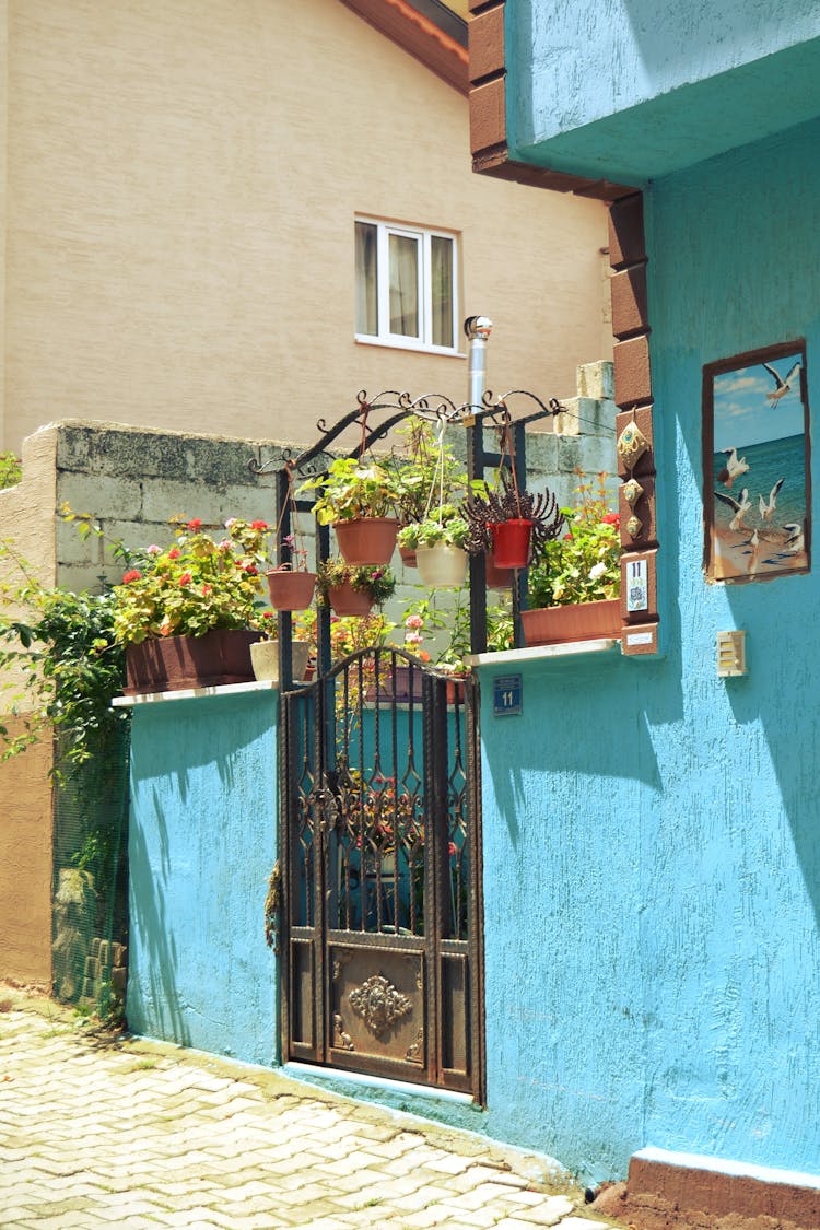 Door To House In Town