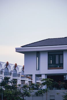 Contemporary urban architecture in Thành phố Rạch Giá, highlighting modern design elements.