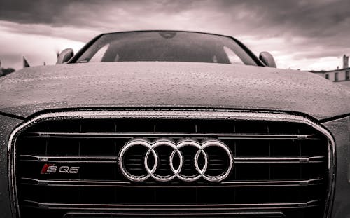 Audi Black and Chrome Grille