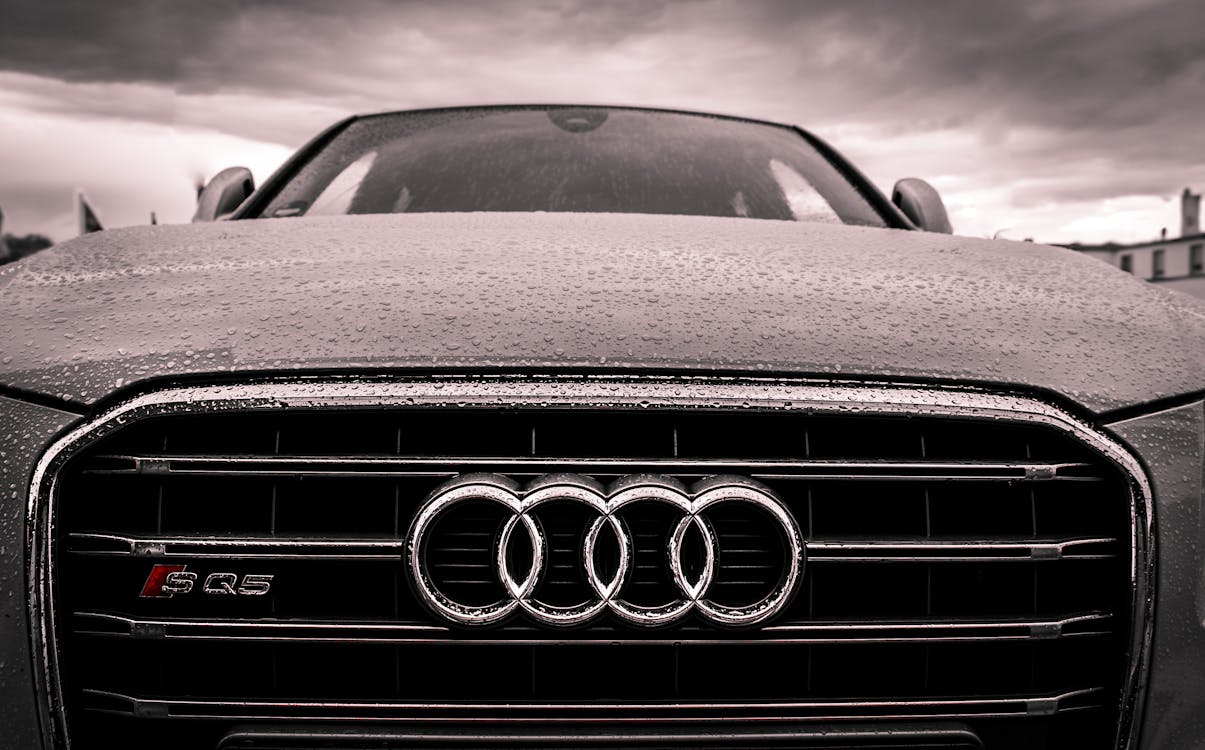 Audi Black and Chrome Grille