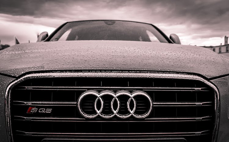 Audi Black And Chrome Grille