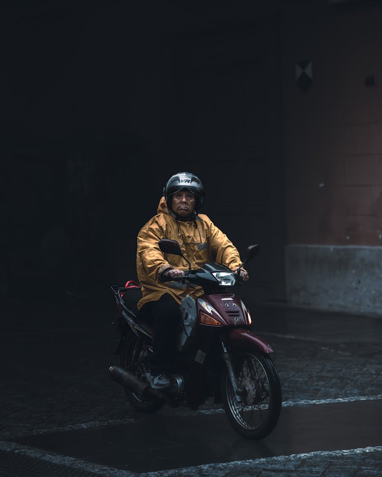 Man On Scooter