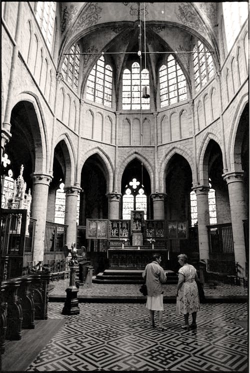Darmowe zdjęcie z galerii z czarno-biały, gotycka architektura, katedra
