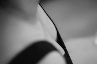 Close-up of the Shoulder and Cleavage of a Woman