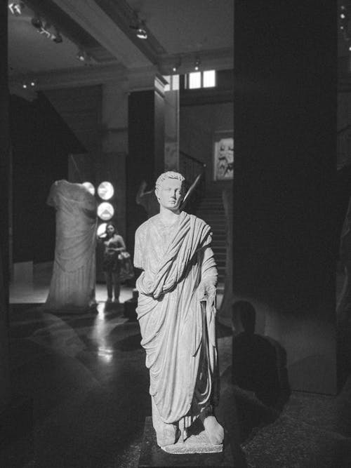 Ancient Roman Statue in Museum
