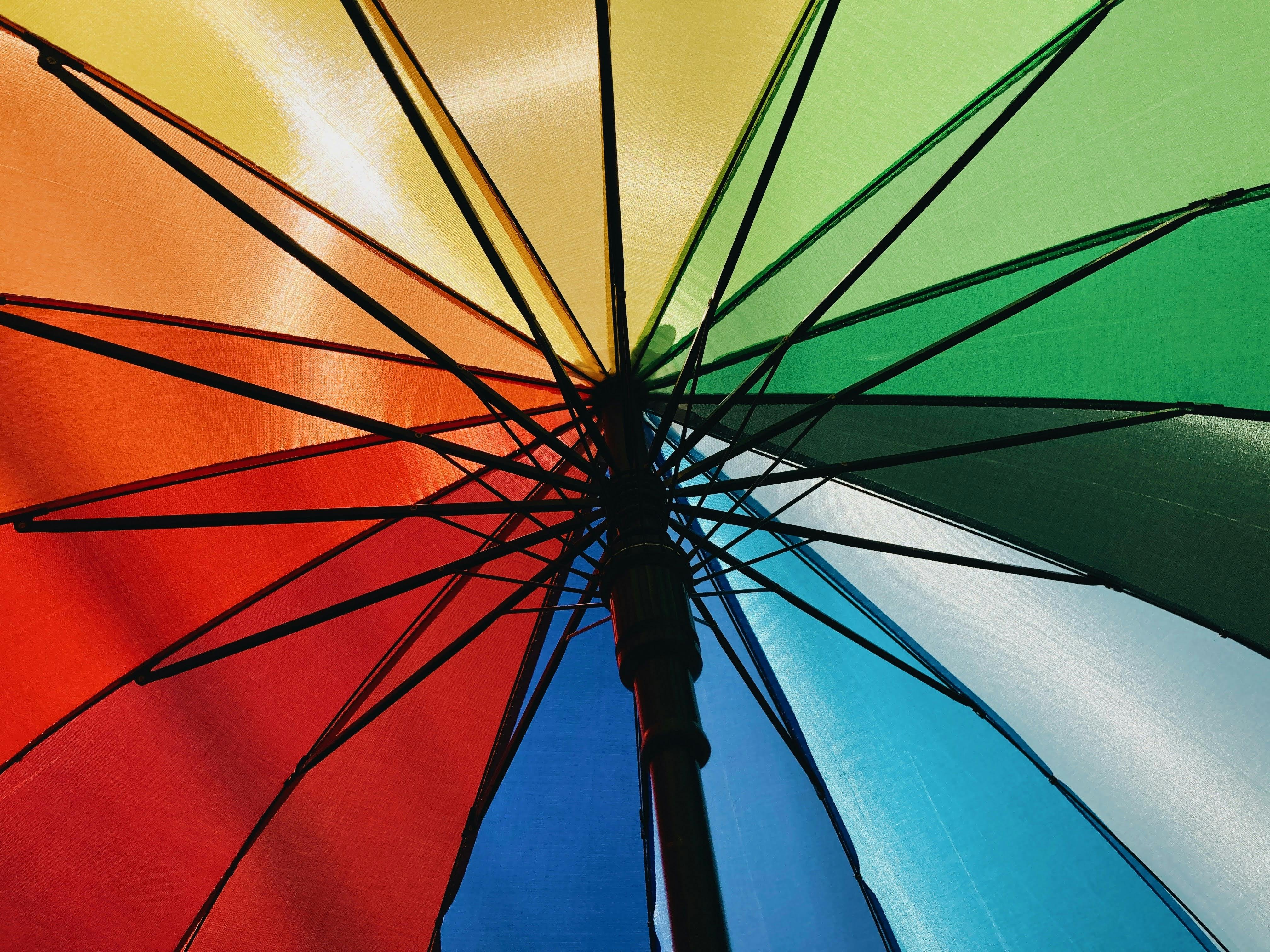 a colorful umbrella