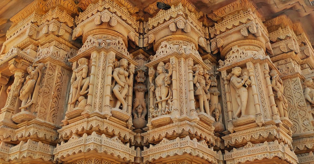 Traditional Columns in Indian Temple · Free Stock Photo
