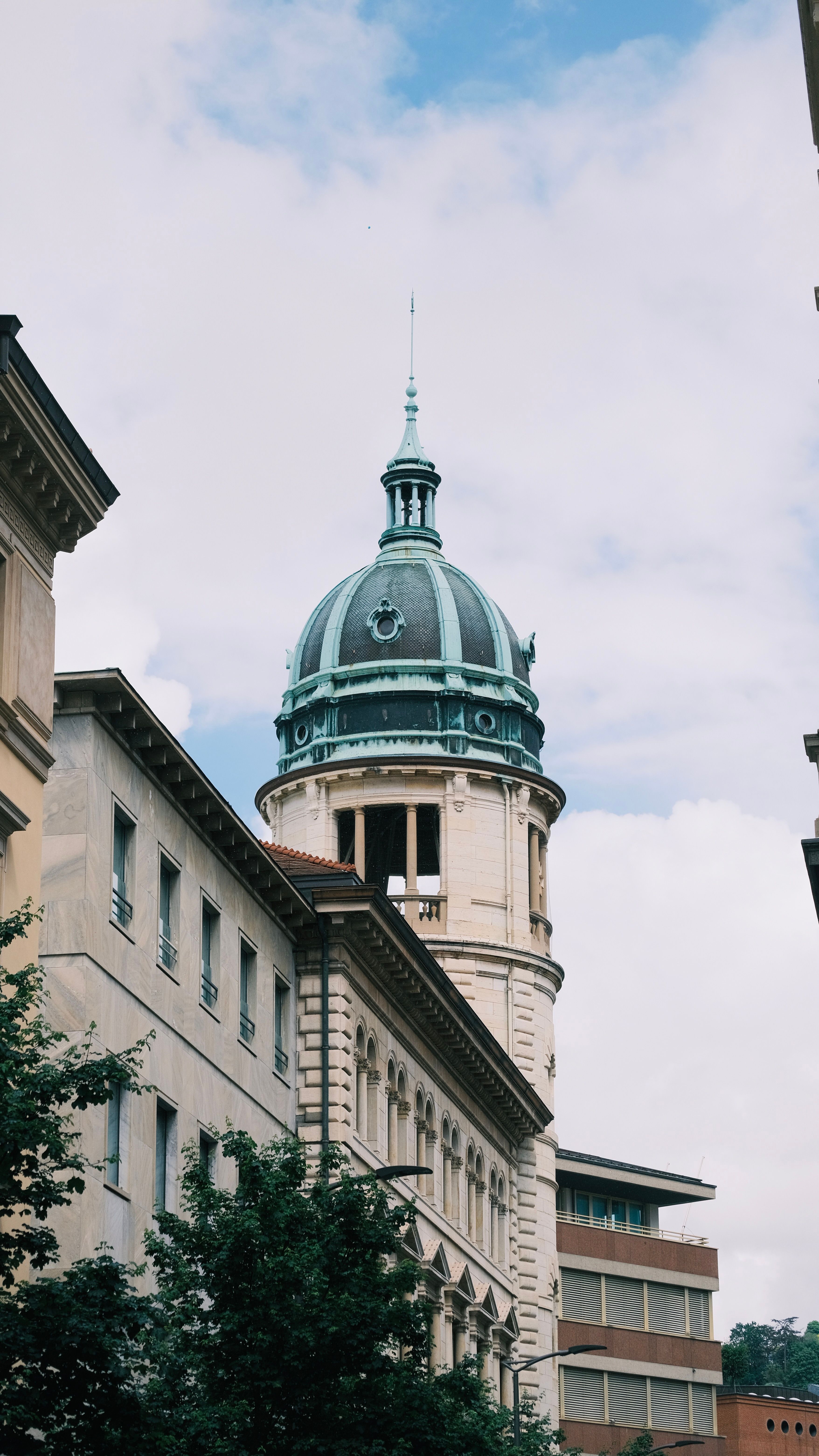 Historic Building with Tower against Blue Sky · Free Stock Photo