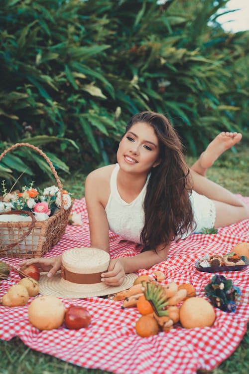 Girl Having a Picnic