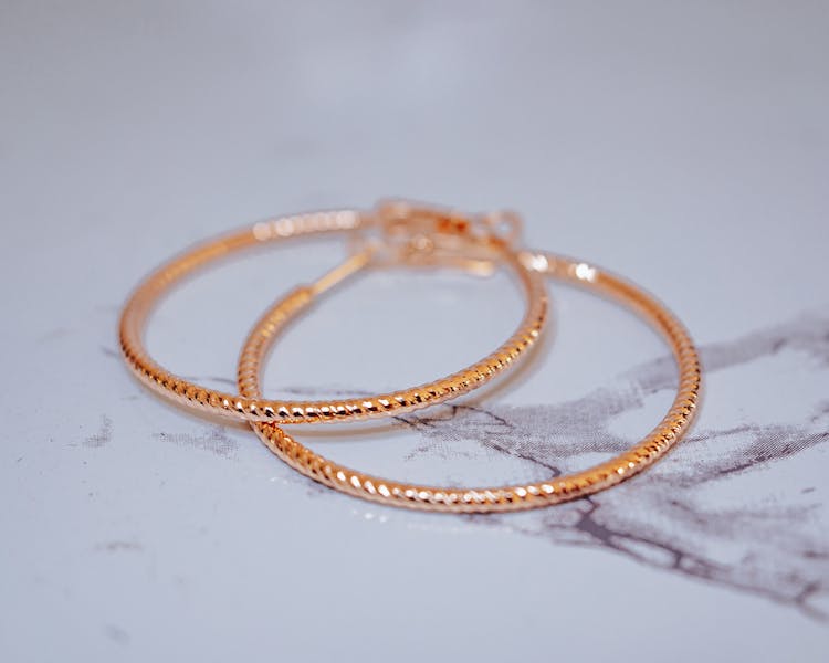 Golden Hoop Earrings