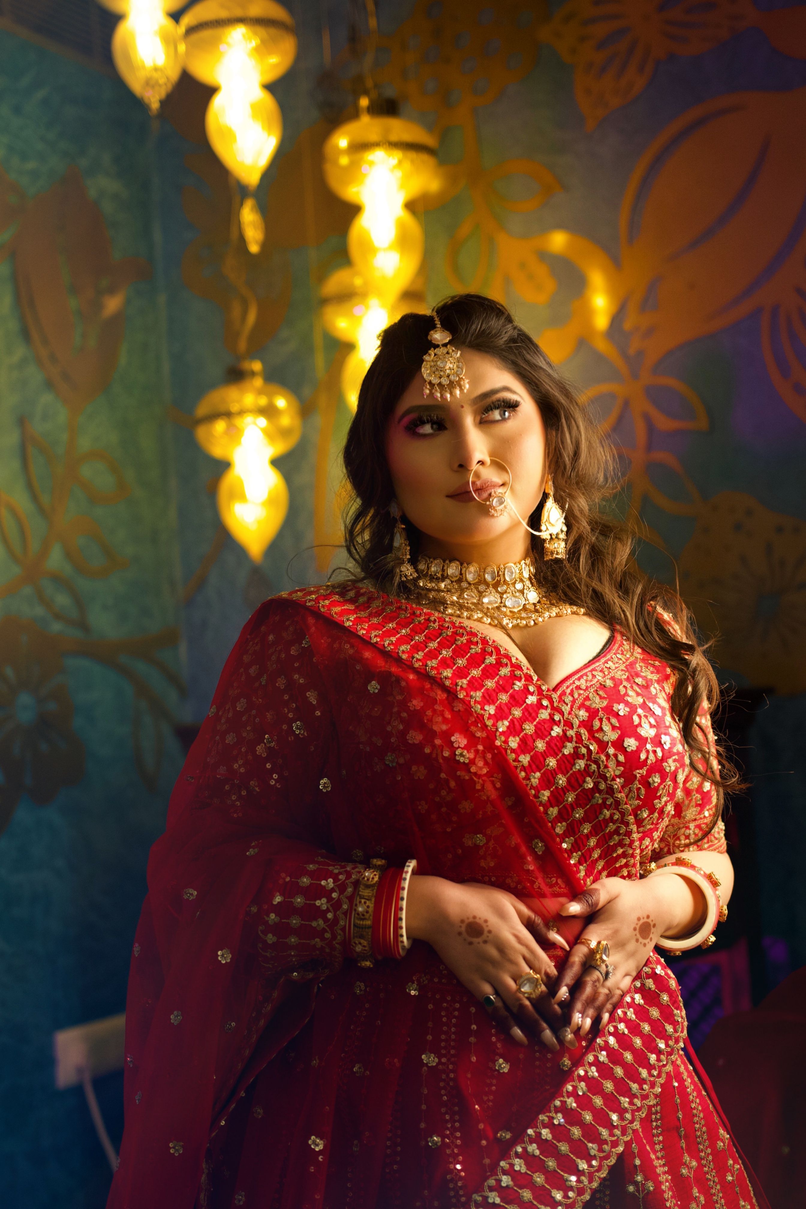 Portrait of Woman in Red, Traditional Clothing · Free Stock Photo