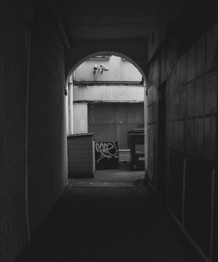 Arch Corridor Leading To Yard