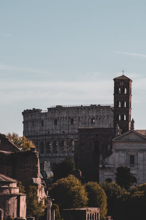 Foto stok gratis bangunan, Colosseum, gereja
