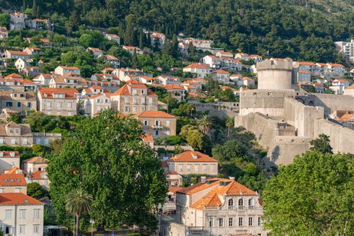 Free Explore the historic streets and medieval architecture of Dubrovnik's UNESCO World Heritage site. Stock Photo