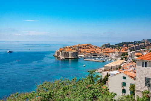 Bay with Marina and Dubrovnik Fortress
