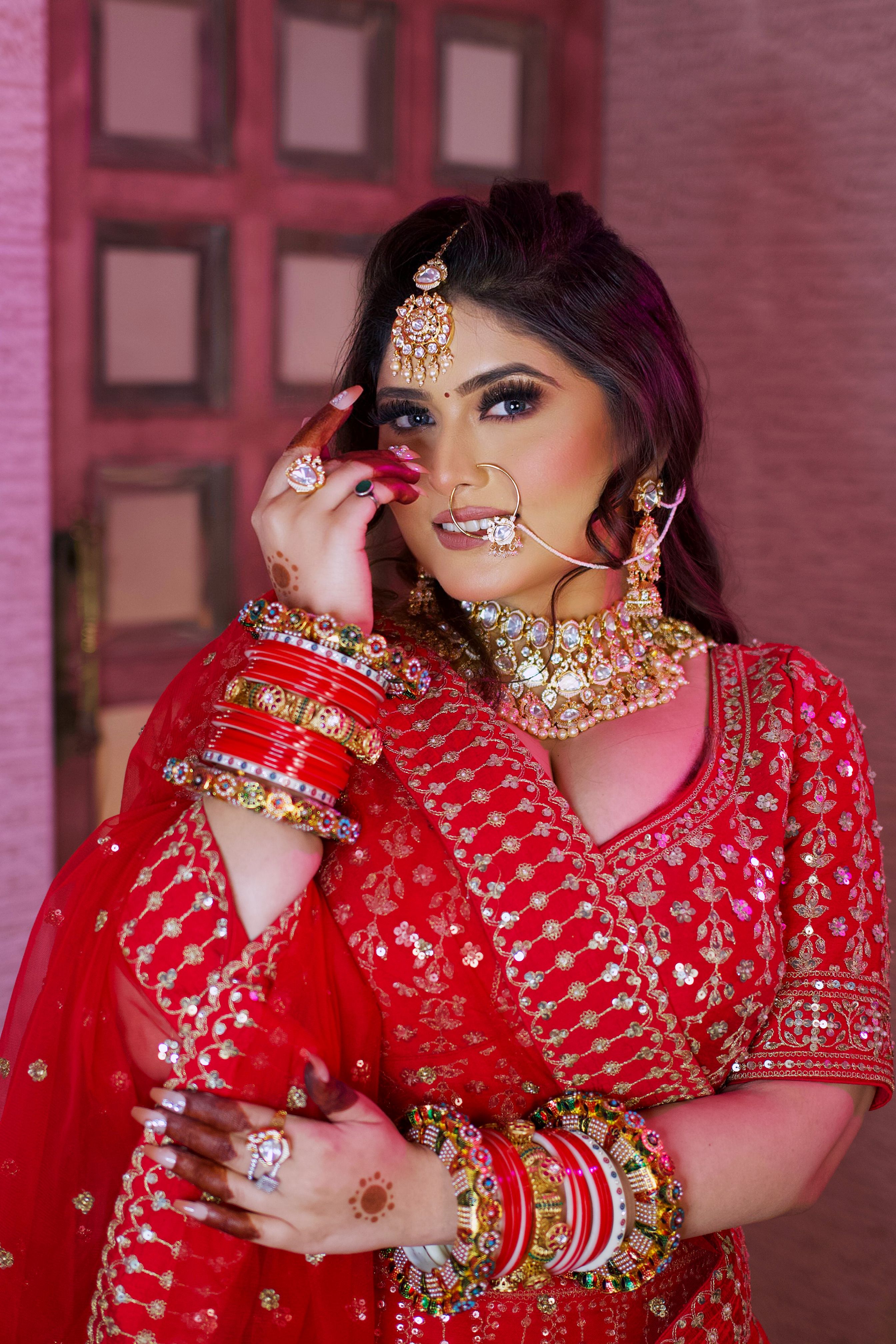 Portrait of Woman in Red, Traditional Clothing · Free Stock Photo