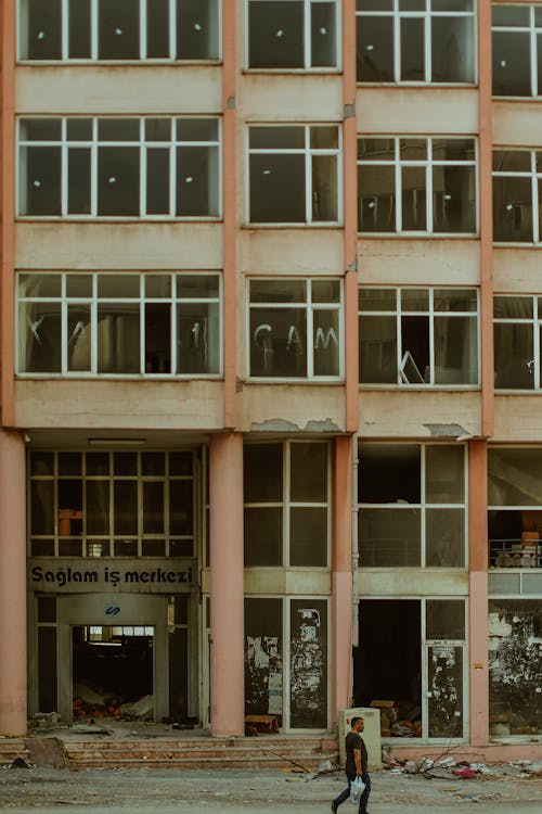 Man Walking near Building