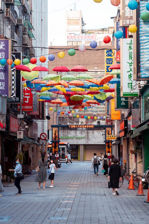 Colorful Alley in Taipei, Taiwan