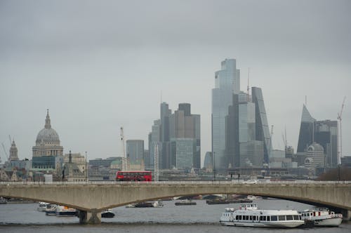 Bridge and Skyscrapers in London