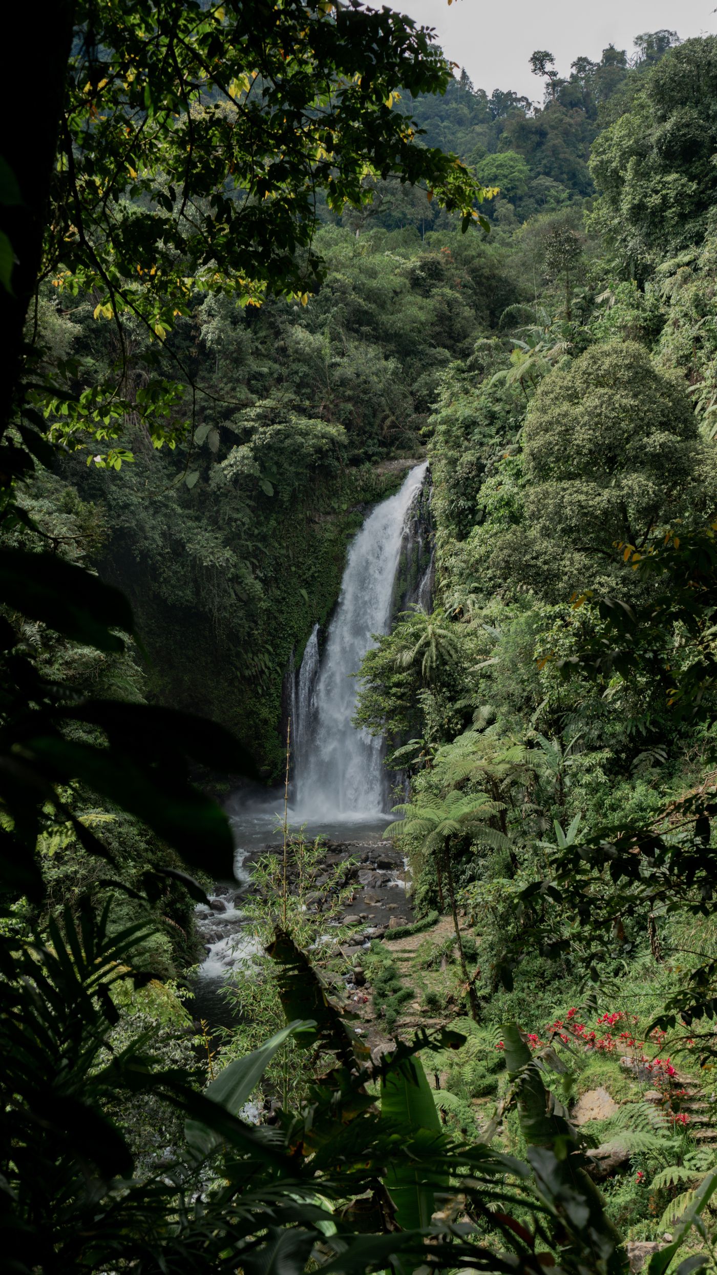 Representative tropical waterfall image