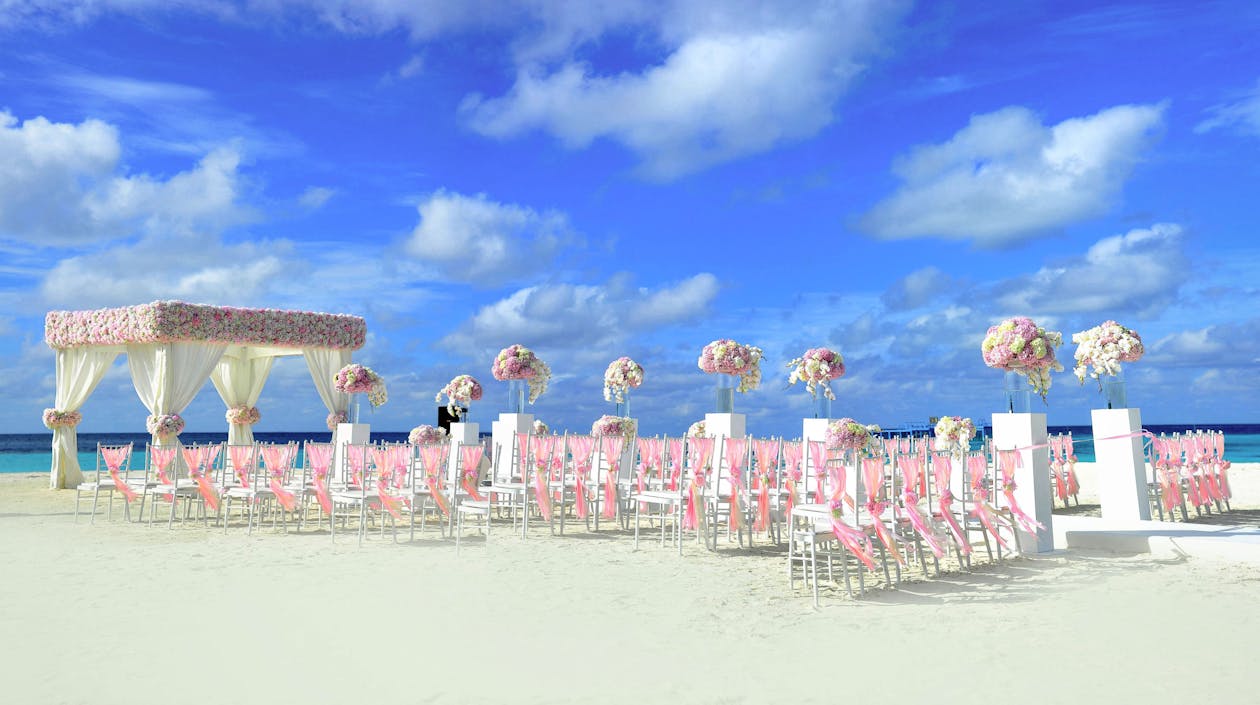 Beach Themed Wedding · Free Stock Photo