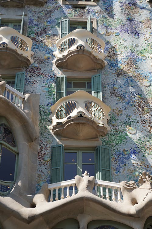 20世紀, casa battlo, 低角度拍攝 的 免費圖庫相片