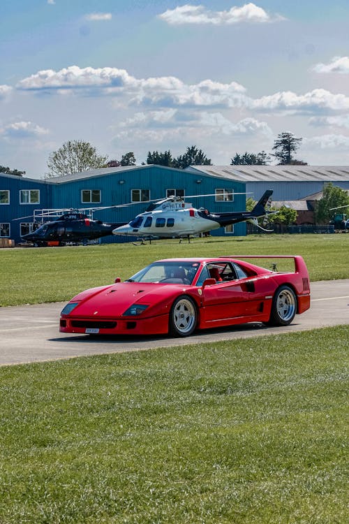 Ferrari F40 on an Asphalt Road 