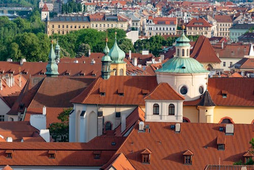 Roofs of Buildings in Prague