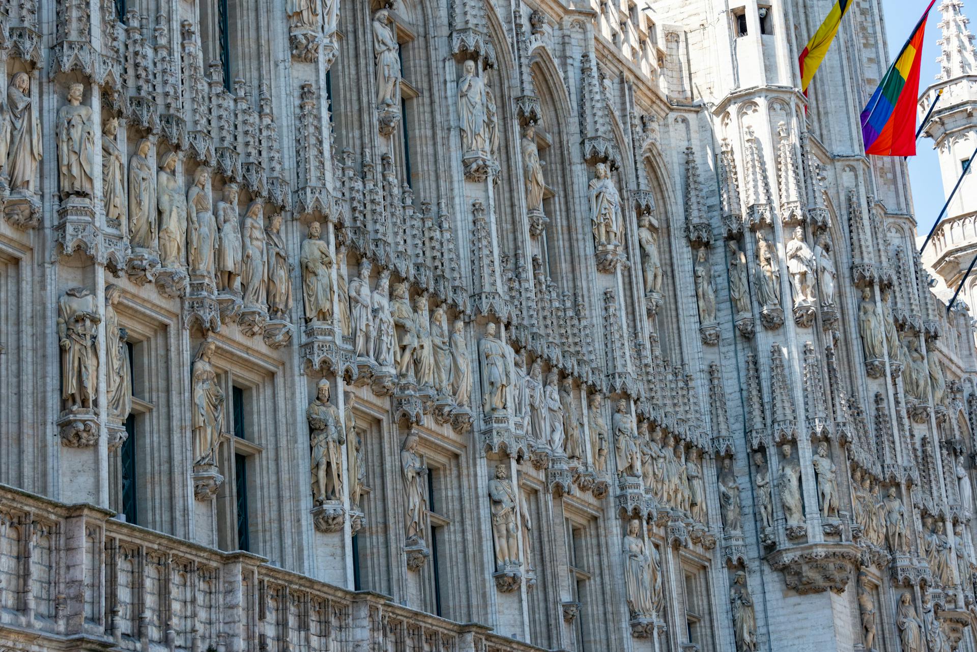 Ornamented Town Hall in Brussels