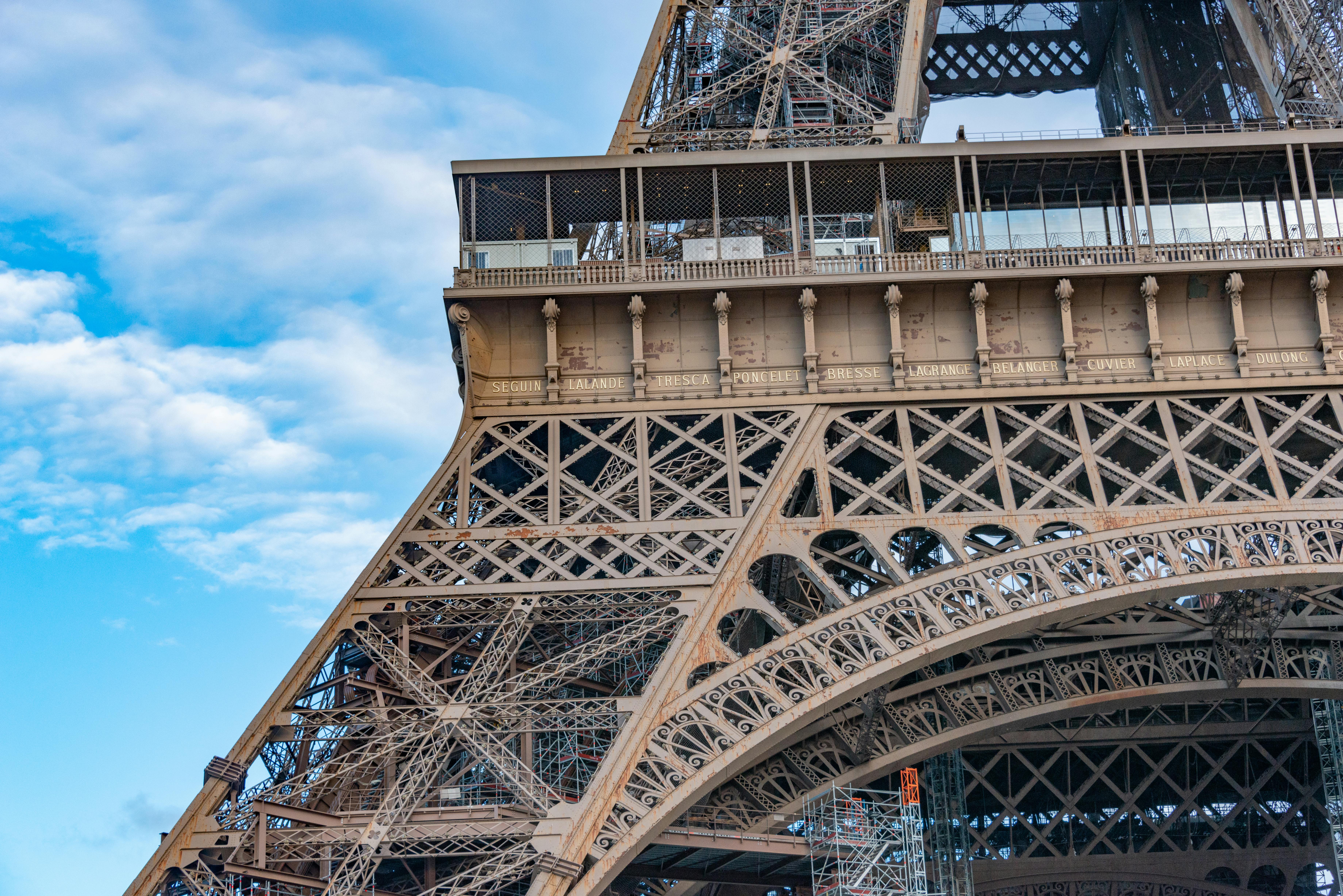 Close-up of the Eiffel Tower, Paris, France · Free Stock Photo