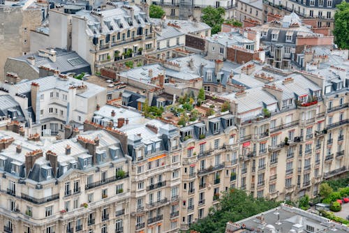 Roofs of Buildings in Paris