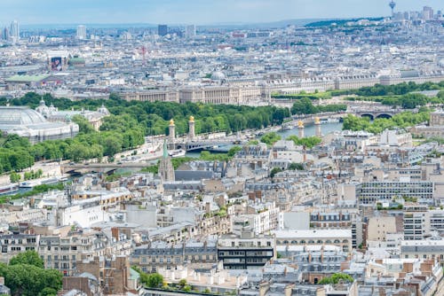 Drone Shot of Paris