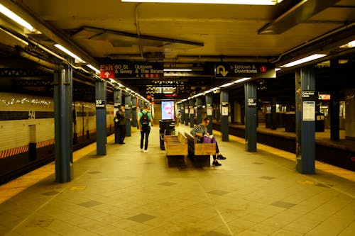 Kostnadsfri bild av bänkar, kollektivtrafik, new york city