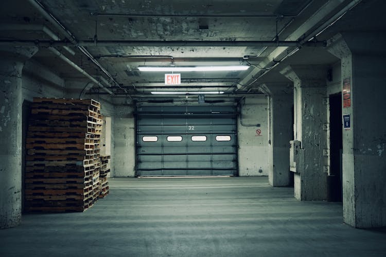 Interior Of An Empty Warehouse 