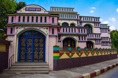 Facade of a Colorful Hindu Temple 