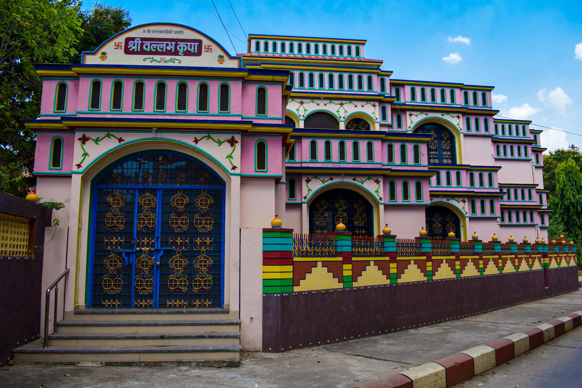 Facade of a Colorful Hindu Temple