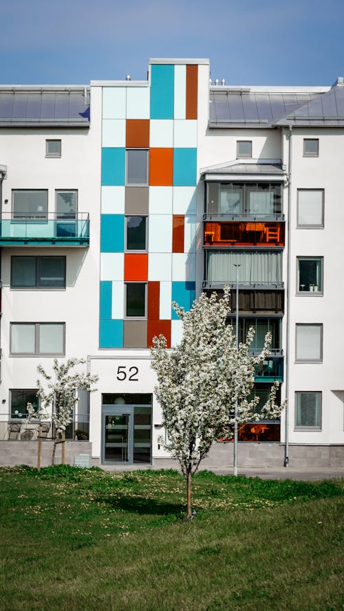Imagine de stoc gratuită din arhitectură modernă, bloc de apartamente, contemporan