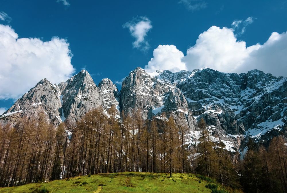 Creste stâncoase în Parcul Național Triglav, Slovenia